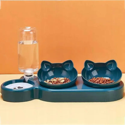 Podajnik dla kota, 2w1, z butelką