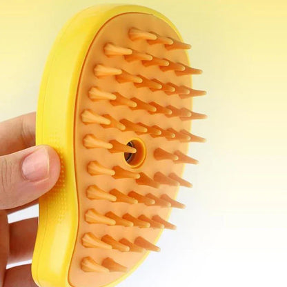 Elektryczna szczotka do kota z wodą, silikonowa